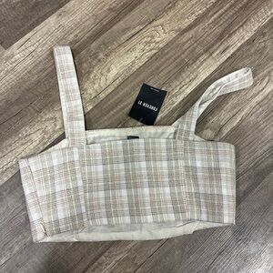 Forever 21 Multicolor Plaid Crop Top